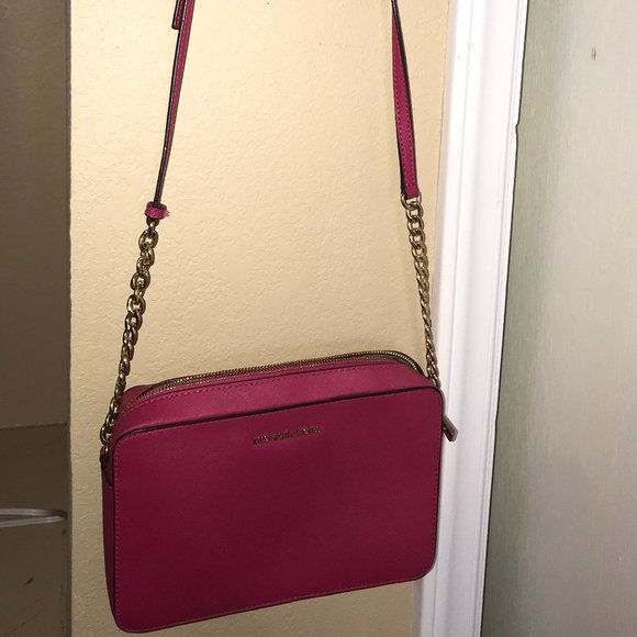 Hot Pink Michael Kors Crossbody Purse - Picture 2 of 6